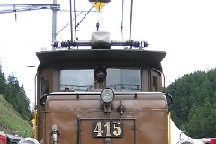 RhB (Rhätische Bahn), St. Mortiz, 10. July 2004